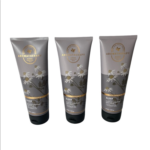Bath & Body Works Other - Bath & Body Works Aromatherapy Sleep Black Chamomile & Bergamot Body Cream x3